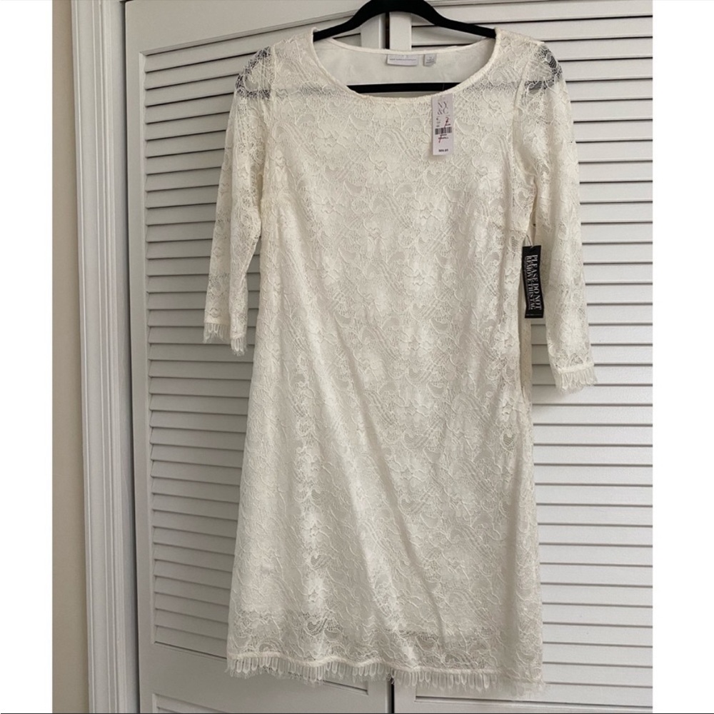 New York & Company lace sheath dress, XS